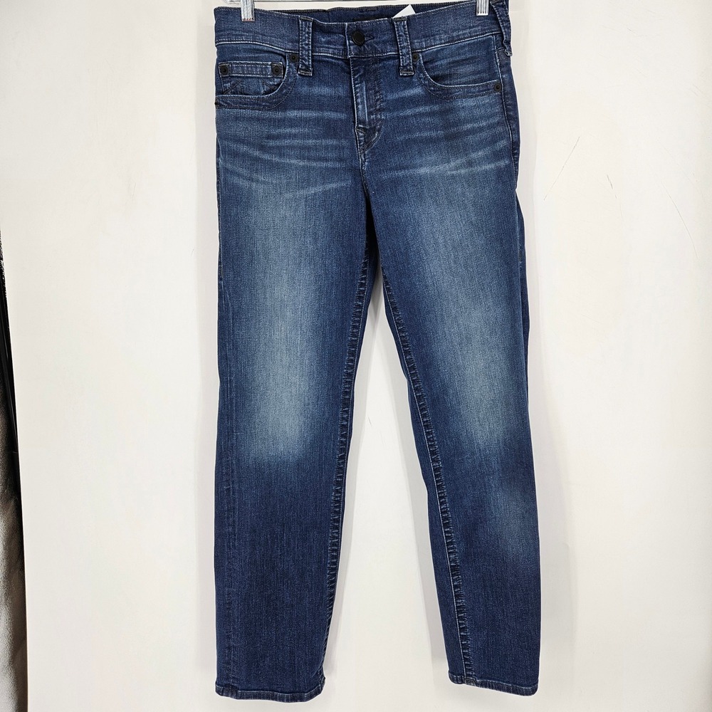 True Religion Jeans Mens 30 Devin Blue Denim Straight Relaxed Medium Wash